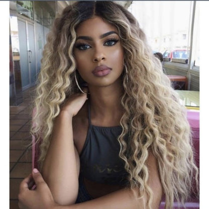 Women Human Deep Wave Hair Wig