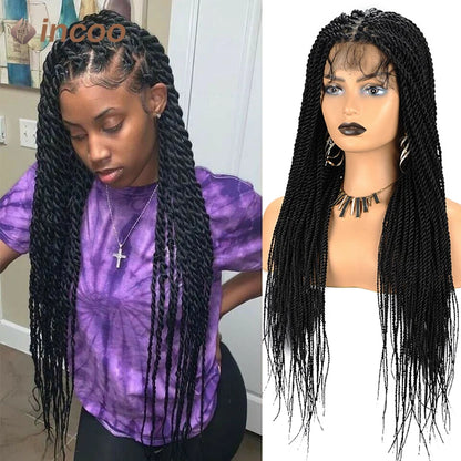 Full Lace Frontal Wigs Twist Braided Wigs