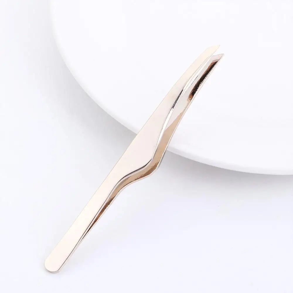 steel Slanted Head Beauty Tools Fine Hairs Precision Eyebrow Tweezer Eyelash Tweezers Eye Brow Clips Lash Hairs Puller