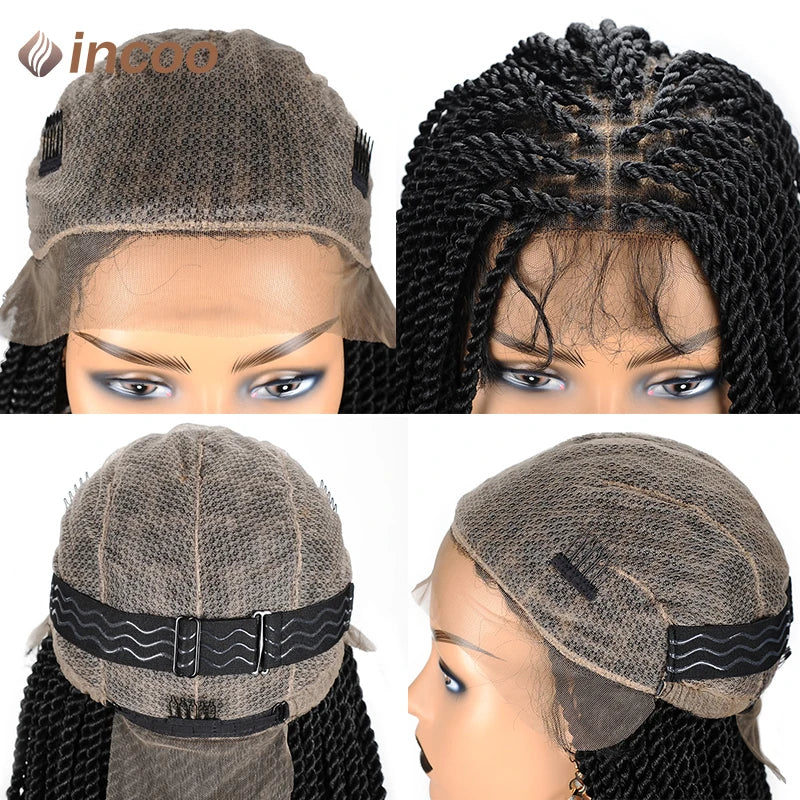 Full Lace Frontal Wigs Twist Braided Wigs