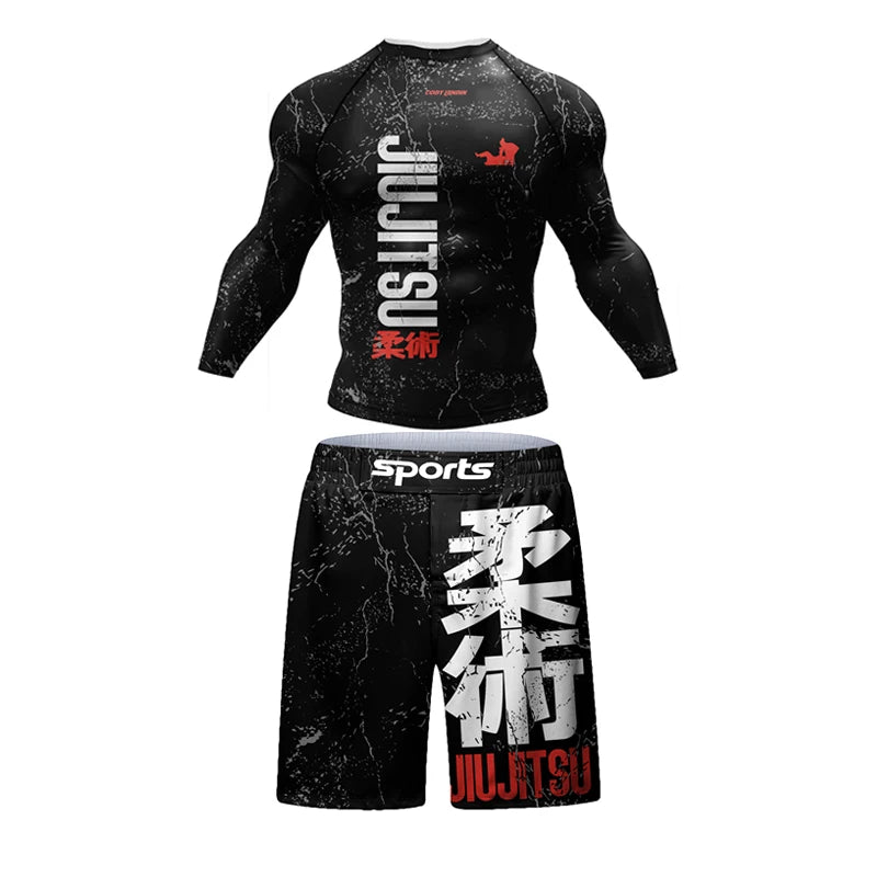 New Jiu Jitsu Rashguard MMA set