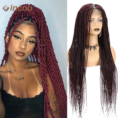 Full Lace Frontal Wigs Twist Braided Wigs