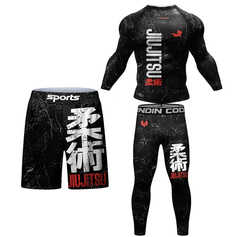 New Jiu Jitsu Rashguard MMA set